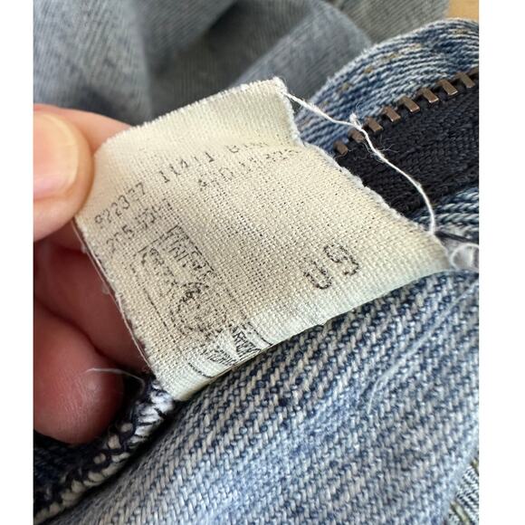 Vintage Lee Cutoff jean Denim Shorts Size  28" Waist  Light Wash USA made - Picture 5 of 10